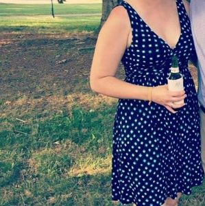 LOFT sleeveless faux wrap dress